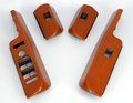 View Item Range rover L322 Window Switch Surrounds - Cherry LHD (4pcs)